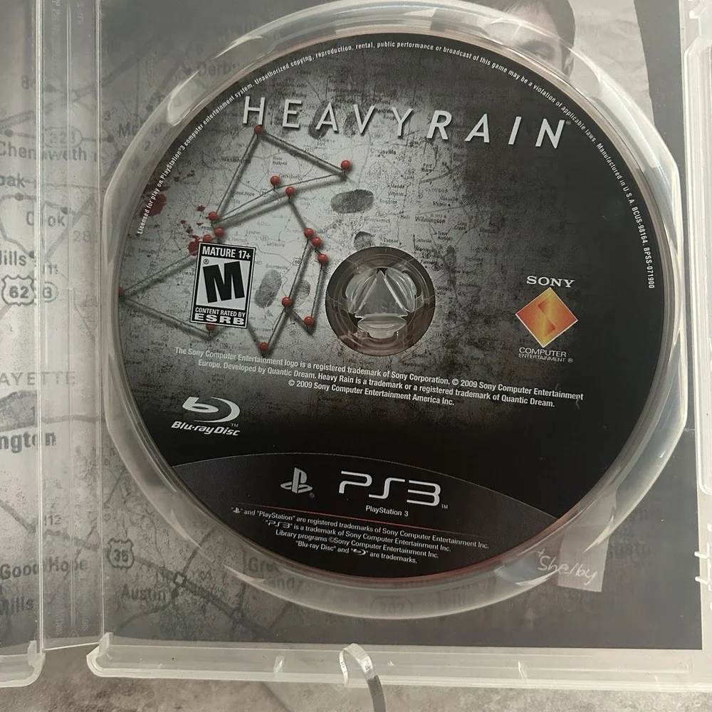 Heavy Rain (Sony PlayStation 3, 2011, PS3) Authentic, Excellent Disc No Manual